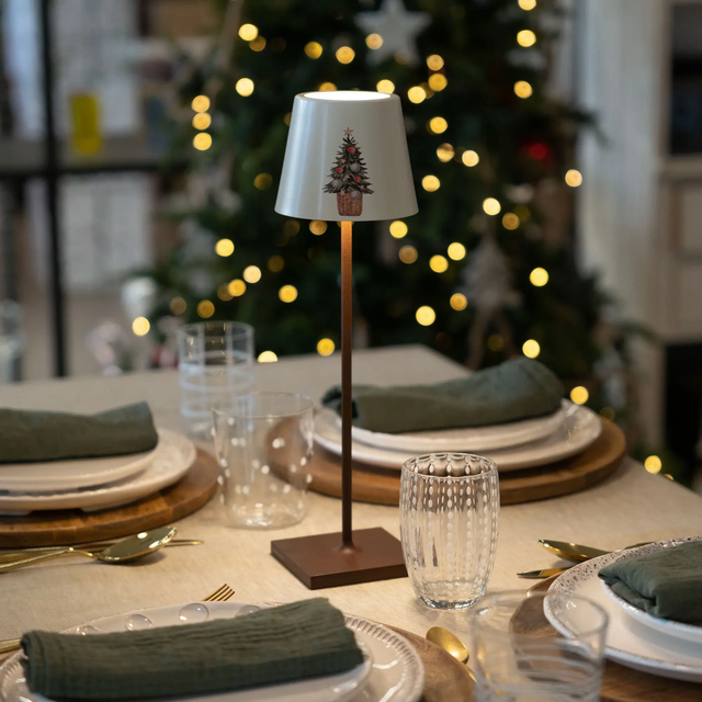 Zafferano Poldina Abat jour métallique Christmas