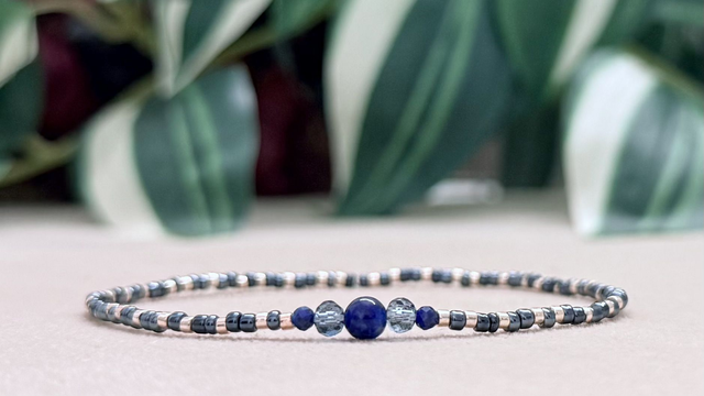 Bracelet | Lapis-Lazuli - Trio 3