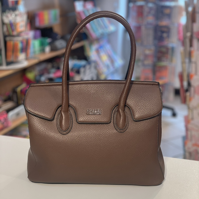 Borsa bauletto marrone scuro - Coveri 