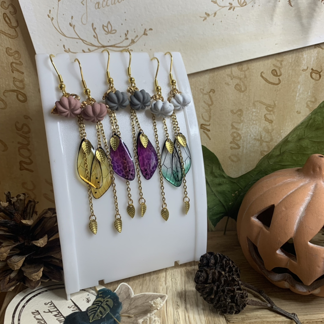 Pumpkinfaë - Boucles d’Oreilles féériques