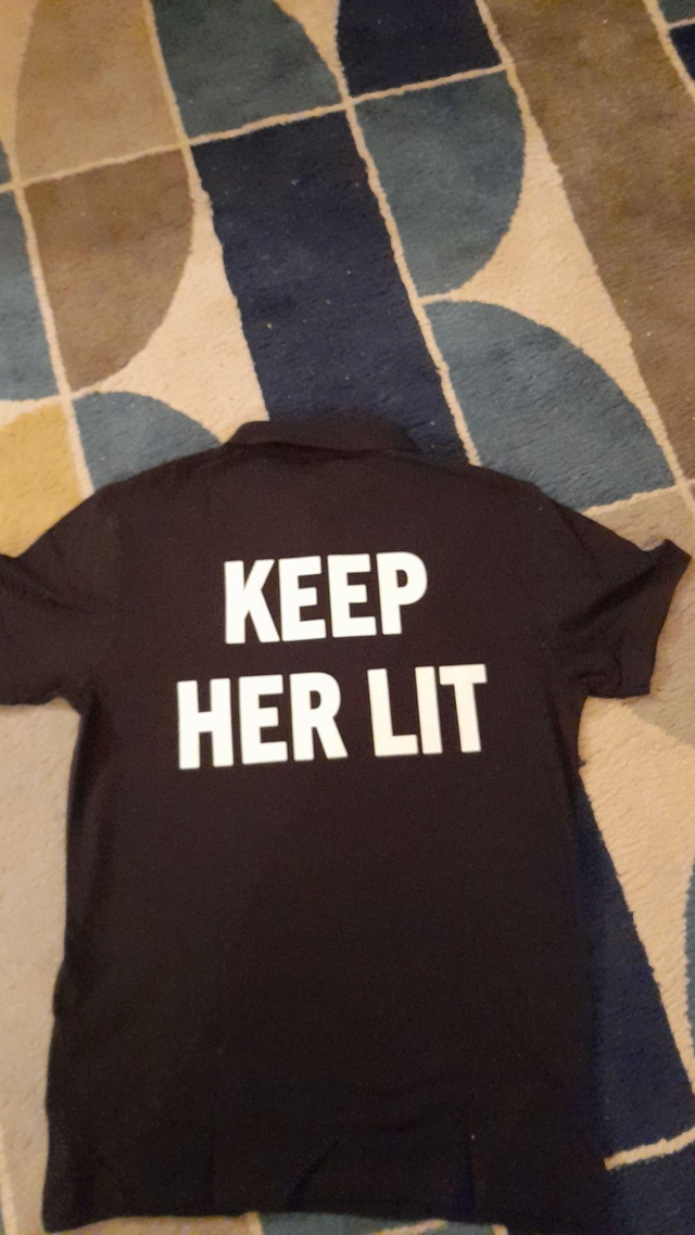 Keep her lit polo shirt