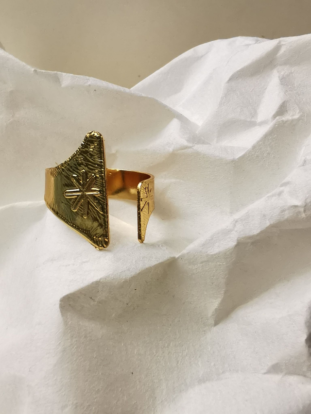 bague «stella» (bouts asymétriques)