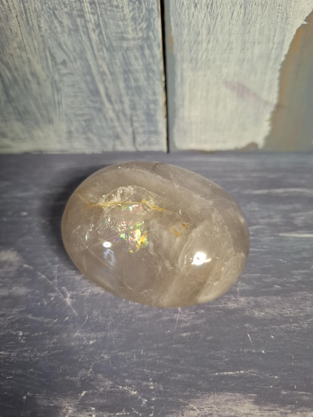 Blue Rose Quartz Palmstone 