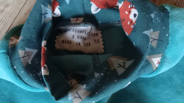 C* 6/9 MOIS Pantalon confort Évolutif "renards"