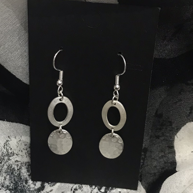 Silver Dangling Earrings- SDE148