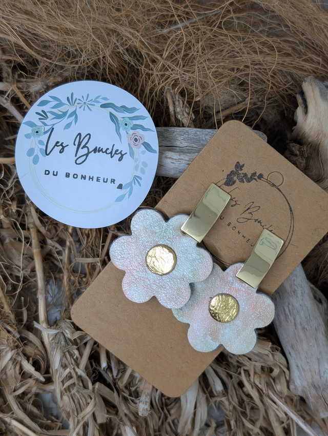 Boucles d&#039;oreilles Baby Coquette saumon rose bc008