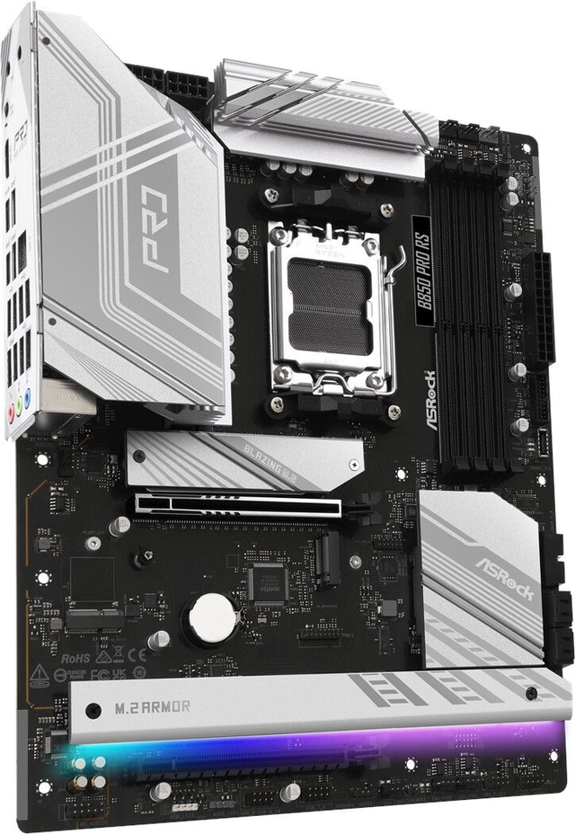02.2.0125 – Scheda Madre ASRock B850 Pro RS – ATX professionale nera con WiFi 7 per Ryzen 7000/8000/9000