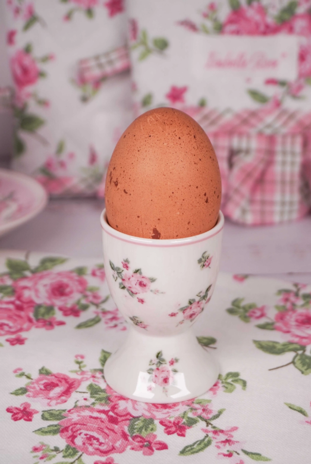Coquetier en porcelaine Bella Isabelle Rose