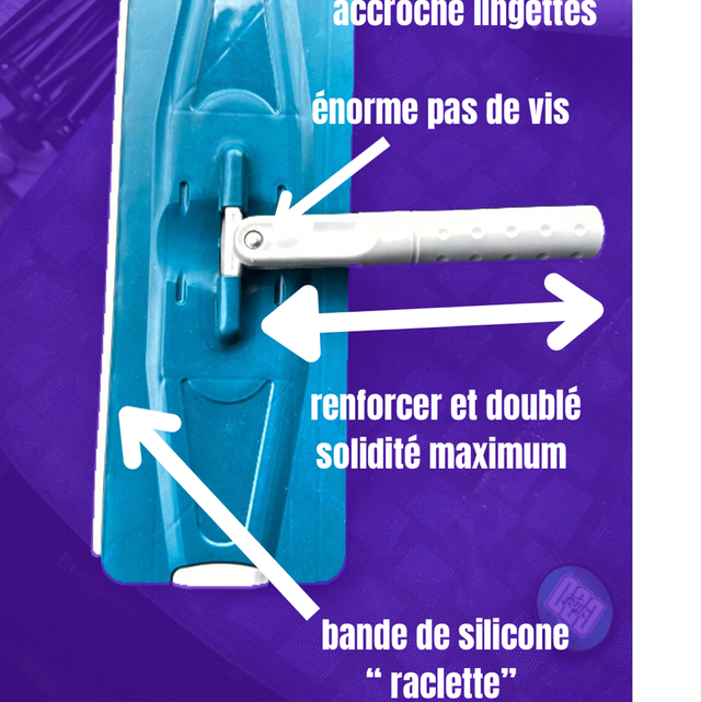 PALETTE avec RACLETTE SILICONE PACK MÉNAGE BY NONO 