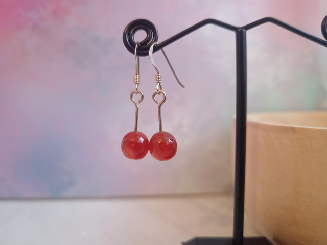 Red Agate Earrings 