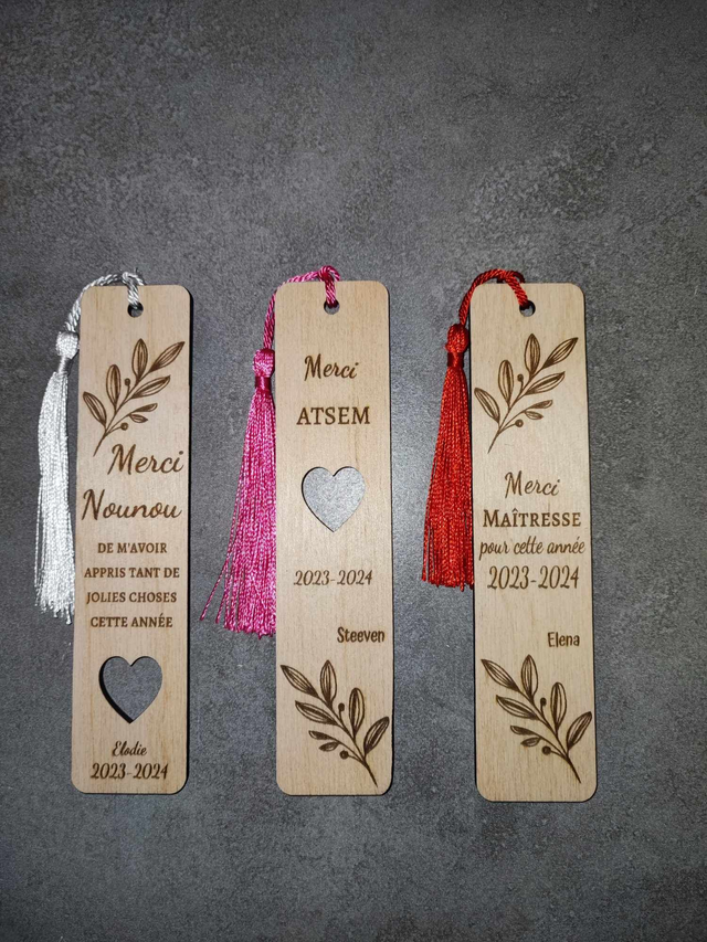 Marque-page Maitresse/Nounou/Atsem