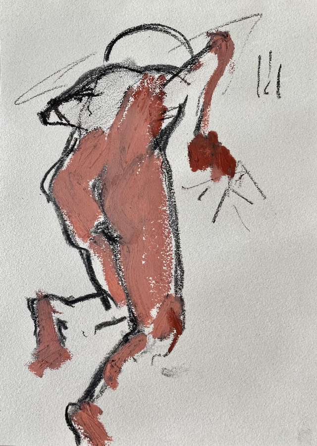 Olga Stein. Drawing from the series &quot;Separation the spirit from the body&quot; 