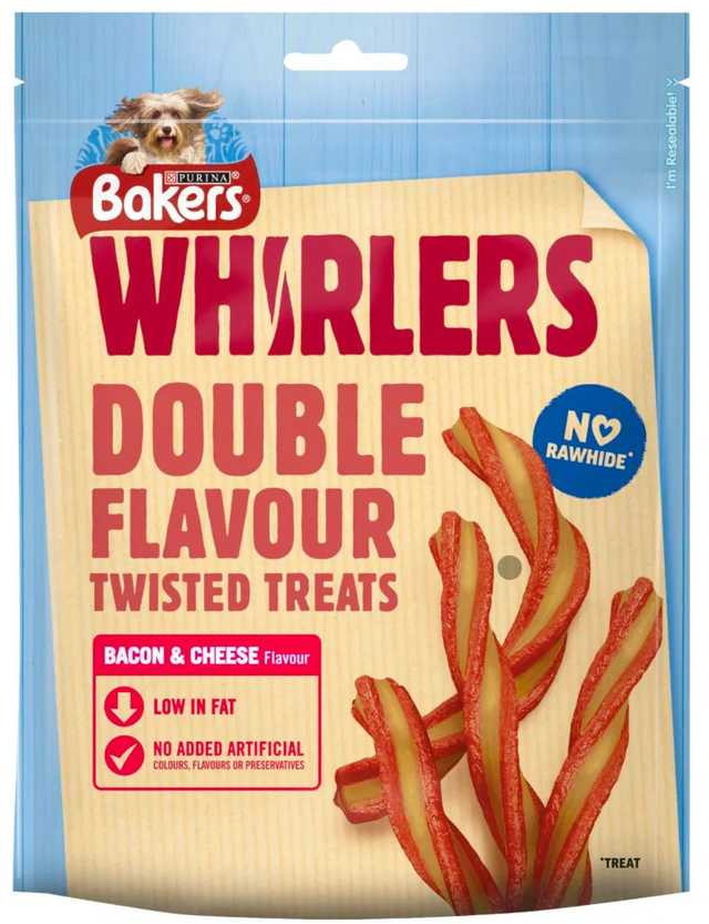 Bakers Bacon And Cheese Whirlers 130g