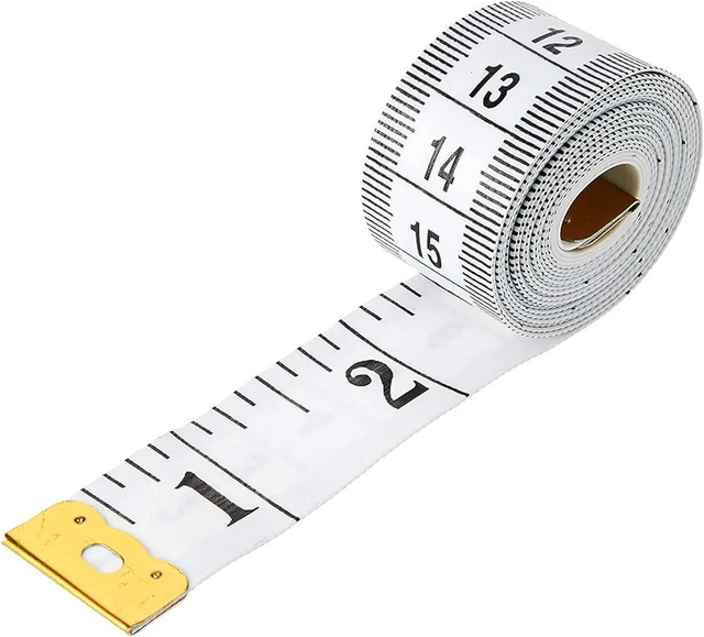 3M Dual Sided Body Waist Measuring Soft Tape, Pocket Meter Tape Measure for Body Sewing Clothes Tailor 