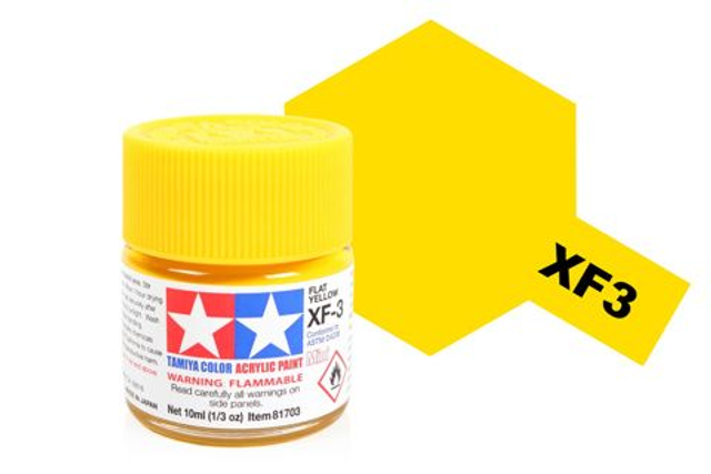 Acrylic Mini XF-3 Flat Yellow