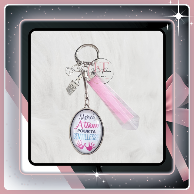 Porte-clés Merci ATSEM 