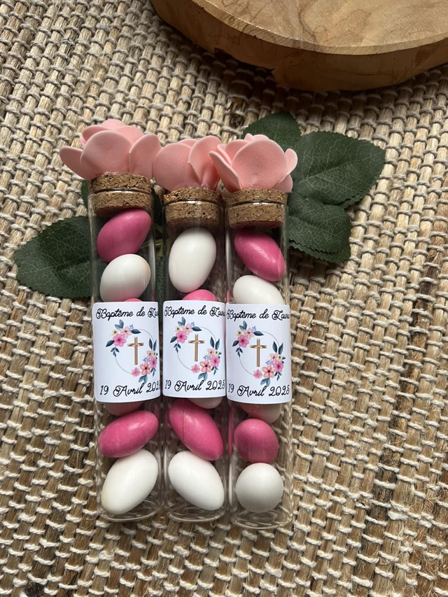 FIOLE à dragées 12 cm de haut 