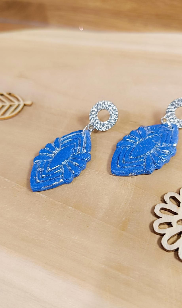 Boucles d'oreilles - oval argent