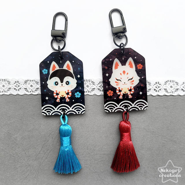 Porte-clé en acrylique - Omamori