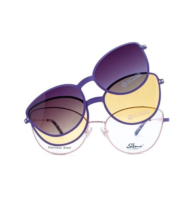 Lentes ópticos con sobrelentes - Silmo DS-21208W