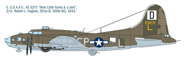 B-17F Flying Fortress Italeri 1487 1/72