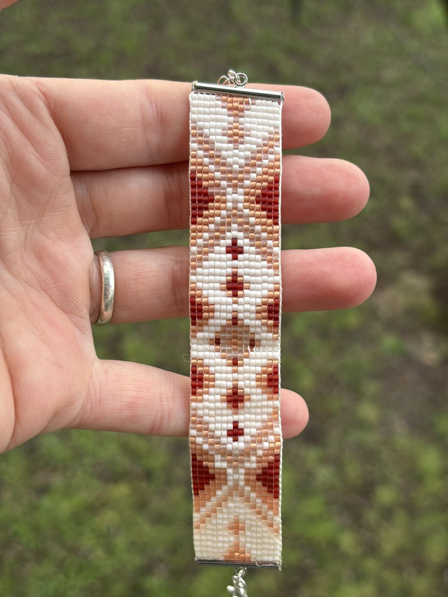 NÁRAMEK z Japonských Miyuki korálků - Terakotová armáda
