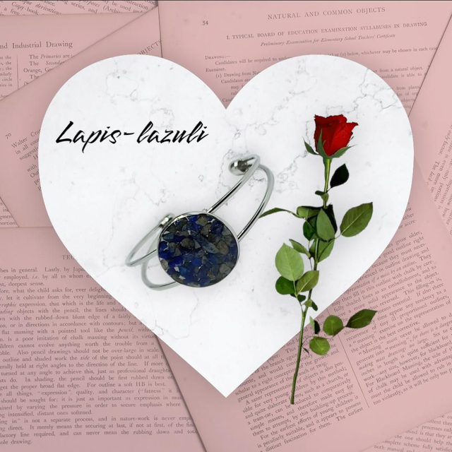 Bracelet cabochon Lapis-lazuli