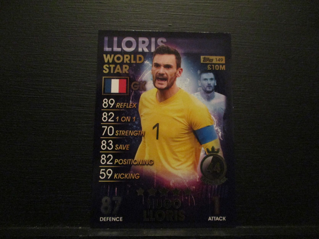 Hugo Lloris - World Star Match Attax 101 Original Trading Card