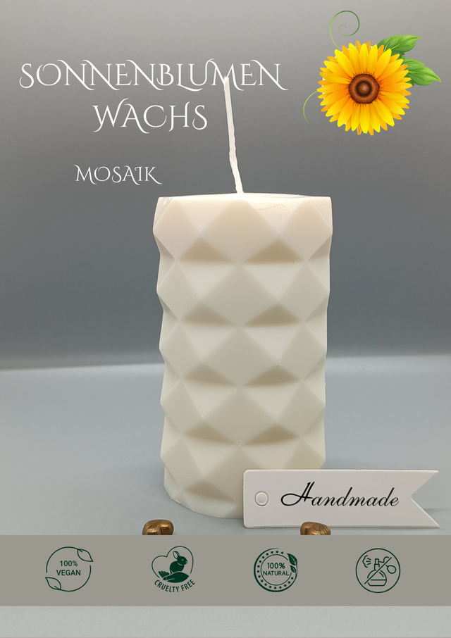 Standkerze Mosaik