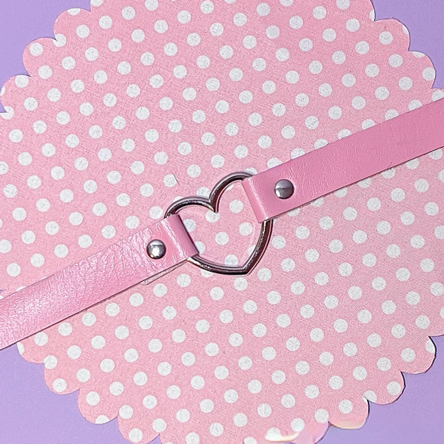 Heart Choker Rosa