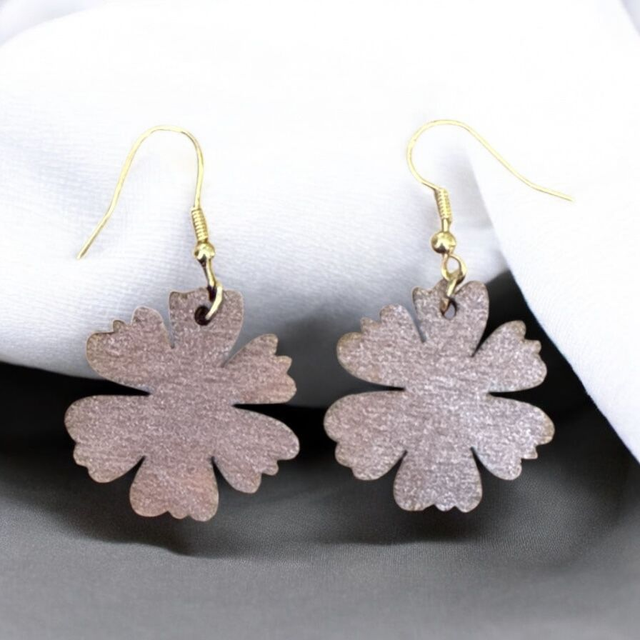 Boucles d'oreilles bois 100% création artisanale