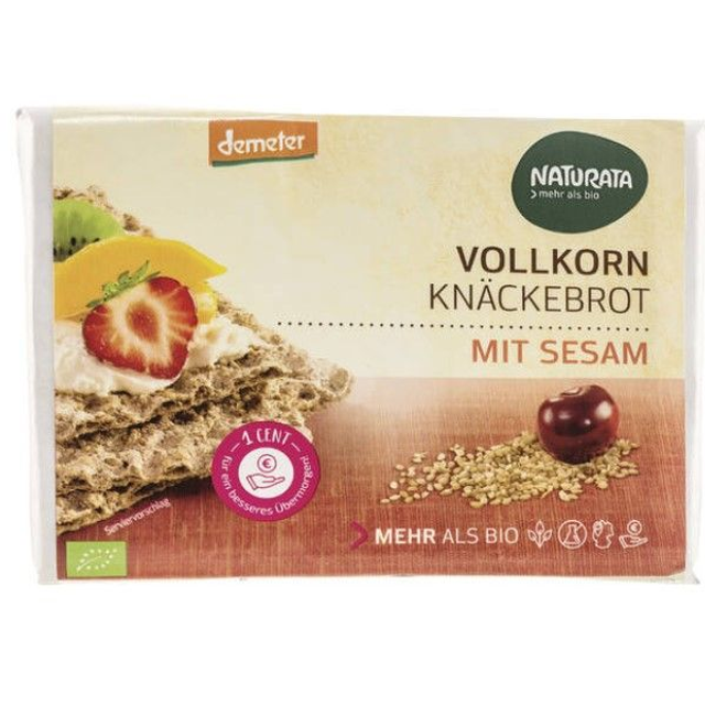 Naturata Sesam Vollkorn Knäckebrot 250g Packung
