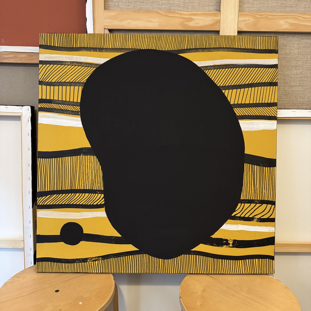 Peinture sur châssis entoilé 