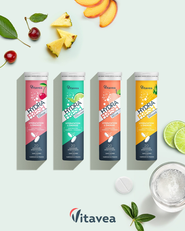 Vitavea Hydrafresh Hydratation et Énergie Ananas – Solution isotonique