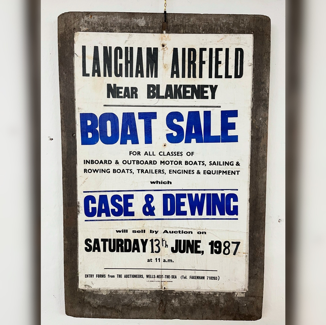 1987 North Norfolk Langham Airfield/ Blakeney &amp; Guist Case &amp; Dewing Auctioneers Poster