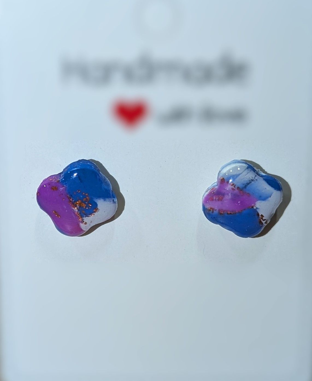 Boucles d'oreilles losange Nébuleuse