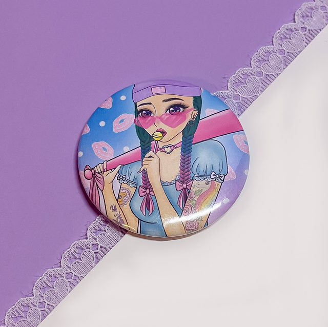 かわいい 戦い Button