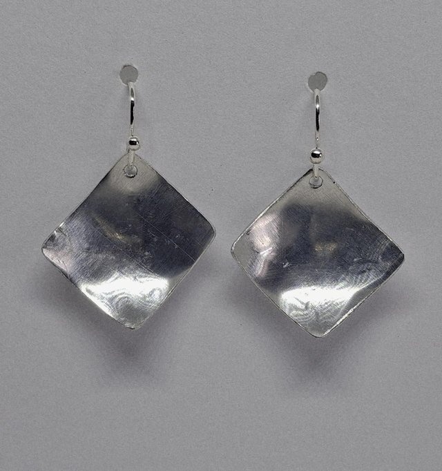 Square Domed Earrings 
