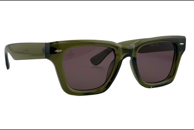 Dark Olive Framed Sunglasses 