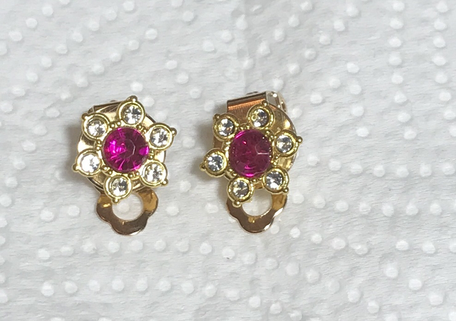 Purple Clip On Earrings- COE36