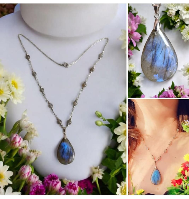 10)Collier Labradorite ~Protection &amp; Intuition