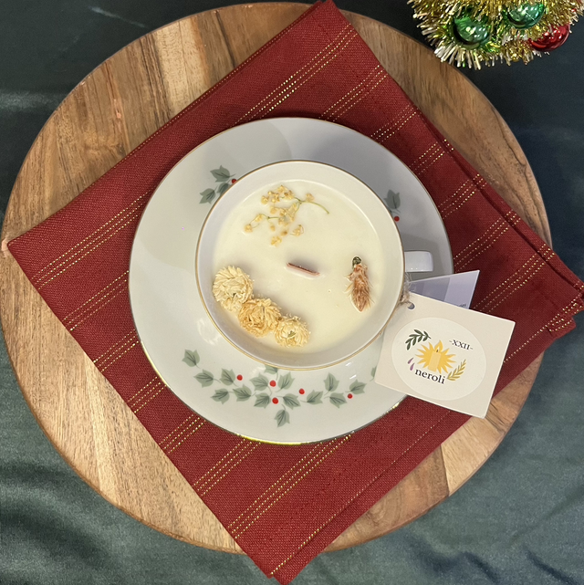 Bougie Thé & Pain d’épices  - Noël d’Houx