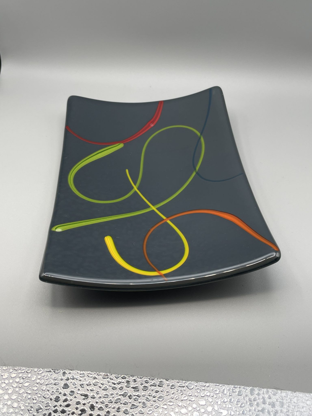 Multi Coloured Stringer Platter