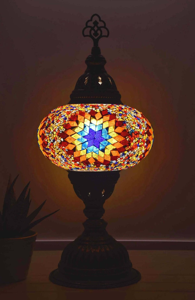 Large Mosaic Table Lamp