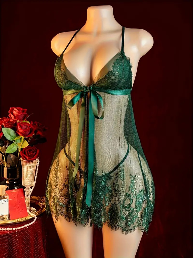 Women's Sexy Lingerie, Sexy Hollow Out Nightgown