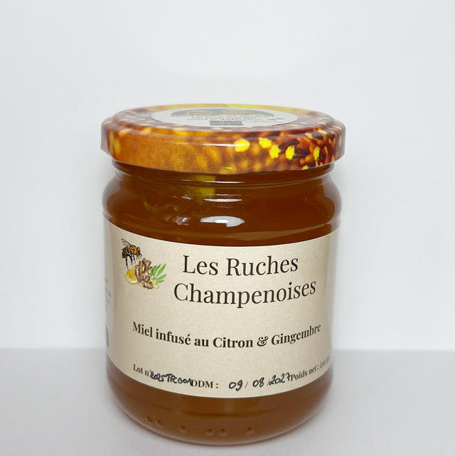 Miel infusé citron &amp; gingembre 250gr