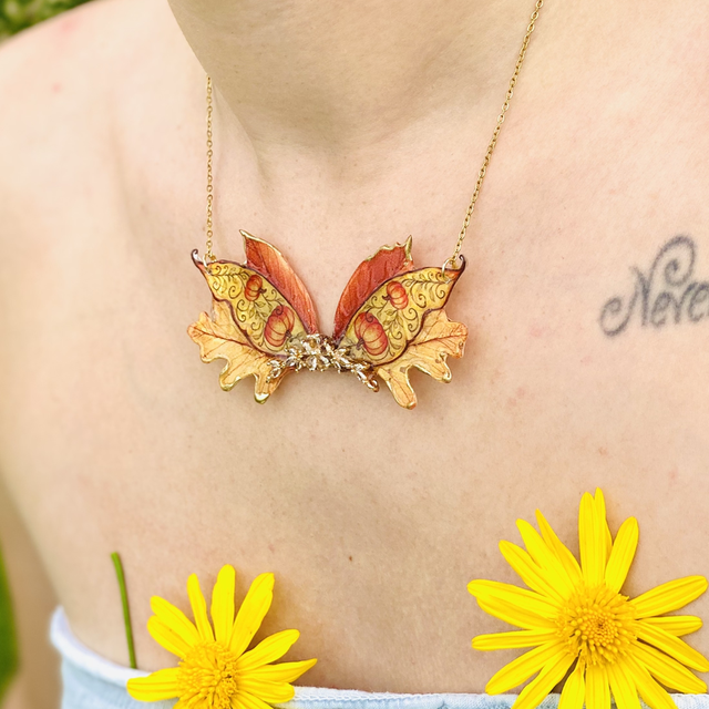 Citrouilles et merveilles - collier