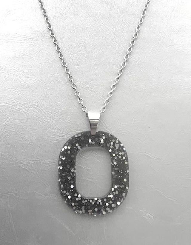 Collier Glitter Black &amp; White