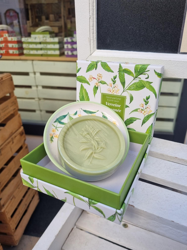 Scatolina Sapone con Portasapone -Verbena