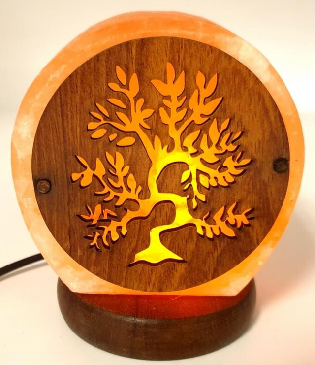 Lampe de Sel USB Arbre de Vie 1 Kg